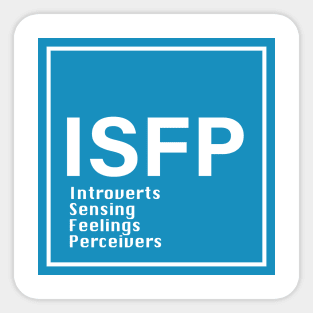 MBTI, ISFP 16 Personalities , blue Sticker